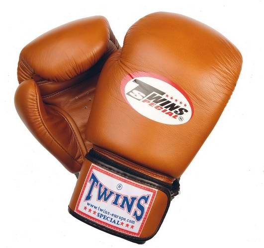 Twins Retro Boxhandschuhe - Leder braun
