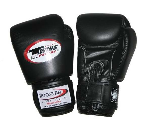 Twins Training Boxhandschuhe BG-7 schwarz aus HQ-Kunstleder