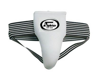 4Fighter Profi Tiefschutz weiss „FIGHT  GGF