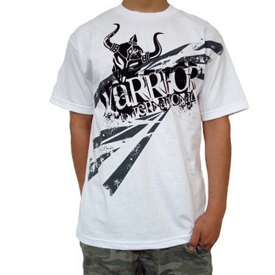 Warrior T-Shirt Weiss mit tollem Aufdruck  - SHATTER TEE WHITE Gr L