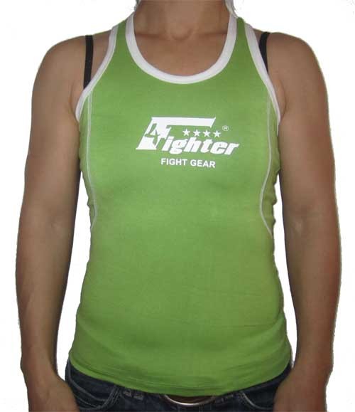 4Fighter Girltop verde con Logo 4fighter GT-5