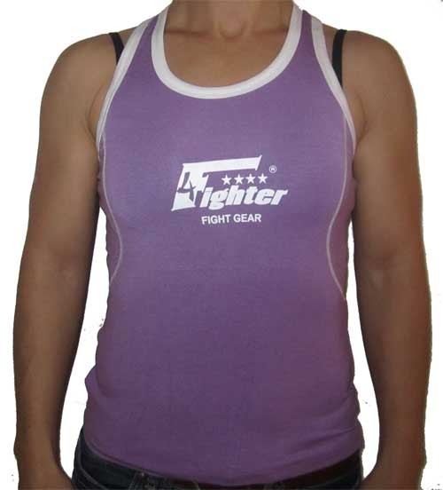 4Fighter Girltop lila con Logo 4fighter GT-6