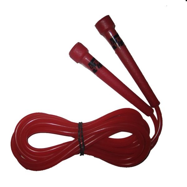 4Fighter rotes Plastik Springseil mit Plastikgriffen 