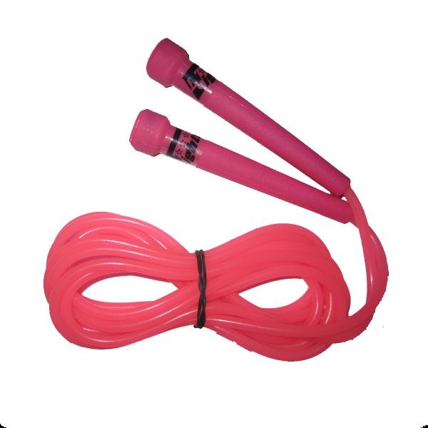 4Fighter Pinkes Plastik Springseil mit Plastikgriffen 4FJRPP pink 