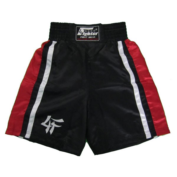 4Fighter Boxingshorts black red 4FBS-3